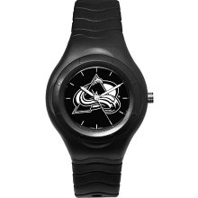 Colorado Avalanche Watch - Shadow Edition with Black PU Rubber Bracelet