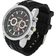 Cool Racer Theme Men's Silicone Sports Fashion Quartz Analog Wrist Watch 2012