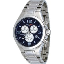 Corvette Cr299-m Men's Stainless Steel Swiss Chronograph Blue Dial Watch