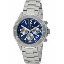 Croton Men's Chronomaster Chronograph Blue Dial Titanium Watch
