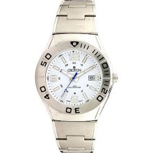 Croton Men's Stainless Steel Matte-Finish Watch - White dial - One Size