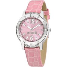 Crystal Clock Just Cavalli Pink Lady Jc