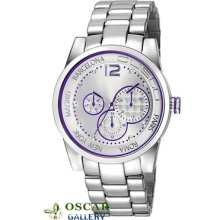 Custo On Time Lady Sport Cu040201 Women's Silver Dial Watch 2 Years Warranty