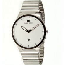 Danish Design Mens Anna Gotha Stainless Watch - Silver Bracelet - Silver Dial - DDSIQ62Q884