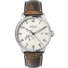 Davosa Classic Men's Power Reserve Automatic Watch 16146216 With Eggshell Dial And Arabic Numbers
