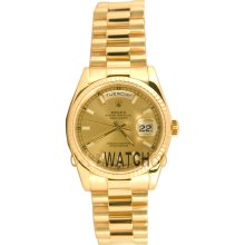 Day Date 118238 New Style Heavy Band President Champagne Dial