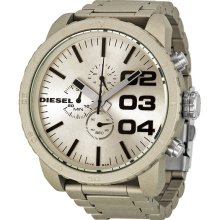 Diesel Advanced Chronograph Beige Dial Stainless Steel Mens Watch DZ4252