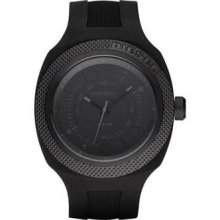 Diesel Analog Stainless Steel Black Rubber Mens Watch