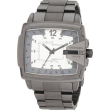 Diesel Men's DZ1498 Grey Stainless-Steel Quartz Watch with White Dial