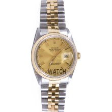 Discounted Mens Datejust Model 16233 Champagne Dial