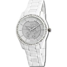 Disney Wrist Watch - PavÃ© Crystal Mickey Mouse in White