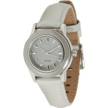 DKNY Women's NY8640 Grey Leather Quartz Watch with Grey Dial ...