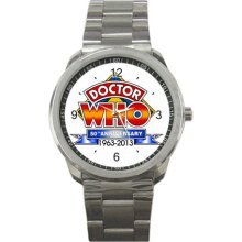 Doctor Who 50th anniversary retro diamond logo by sport metal watch