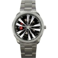 Dodge Charger Wheel Cap Sport Metal Watch