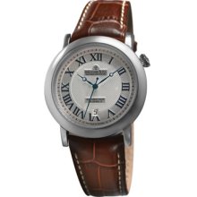 Dreyfuss Gents Automatic Stainless Steel Leather Strap Watch