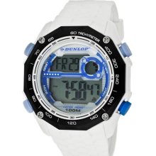 Dunlop Watches Men's Hurricane Digital Multi-Function White Rubber Wh