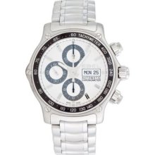 Ebel Men's Swiss Automatic Hexagon Case Chronograph Tachymeter Stainless Steel Bracelet Watch