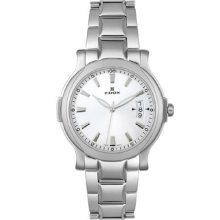 Edox Men's Stainless Steel Silver Dial List Price $1,195.00