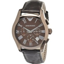Emporio Armani Classic Brown Leather Men's Watch AR1609
