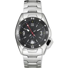 ESQ 07301120 Men's Filmore Dual Time Silver Dial Strap Watch