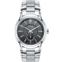 ESQ by Movado Quest Men's Black Dial Stainless Steel Swiss Quartz Watch 07301327