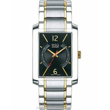 ESQ Movado Mens Synthesis Two-Tone Watch Black Dial with 07301412