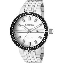 Evisu Watches Men's Suzuka Automatic Light Silver Dial Stainless Steel