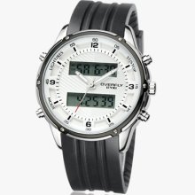 Eyki Sport 2 Display Digital & Pointer Fashion Rubber Men Wrist Watch Date 8569