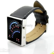 Fashion 29 Led Red Blue Led Light Digital Watch Date Lady Men Wrist