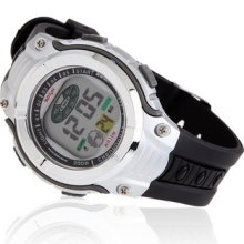 Fashion Man Led Digital Date Silicone Wristwatch Wrist Watch Quartz Clock