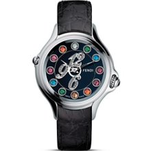 Fendi Swiss Watch Crazy Carats Rolling Stones Diamonds 3 Colors F104031011d1t05