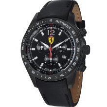 Ferrari Men's 'Scuderia' Black Dial Chronograph Quartz Watch