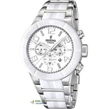 Festina Ceramic F16576/1 Chronograph Men's Watch 2 Years Warranty