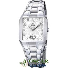 Festina Classic F16368/1 Men's Silver Dial Watch 2 Years Warranty