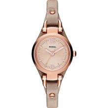 FOSSIL FOSSIL Georgia Mini Three Hand Leather Watch - Sand