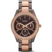 FOSSIL FOSSIL Stella Stainless Steel Watch - Brown and Rose