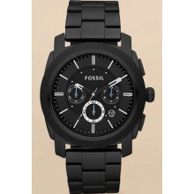 Fossil Fs4552 Men`s Machine Brushed Black Ion-plated Stainless Steel Watch