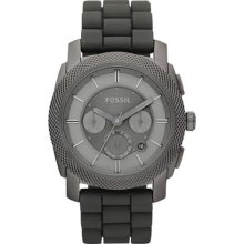 Fossil FS4701 Watch Machine Mens - Grey Dial Stainless Steel Case Quartz Movement