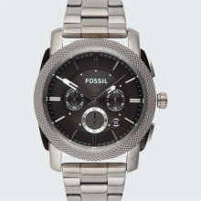 Fossil Machine Stainless Steel Watch Gunmetal One Size For Men 20259911201