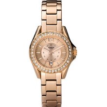 Fossil Riley Mini Plated Watch In Rose Gold