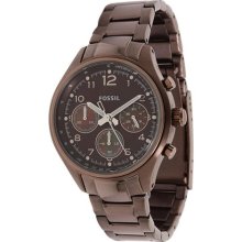 Fossil Unisex Flight CH2811 Brown Stainless-Steel Analog Quartz W ...