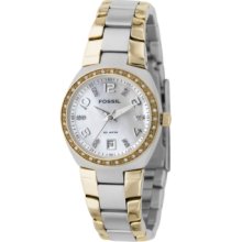 Fossil Watch, Womens Two Tone Stainless Steel Bracelet AM4183