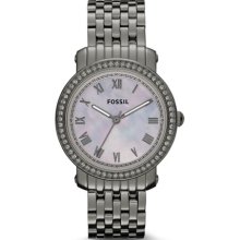 Fossil Women's Emma ES3114 Silver Stainless-Steel Quartz Watch with Mother-Of-Pearl Dial