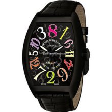 Franck Muller Curvex Crazy Hours Color Dreams 8880CHNR Black Steel Watch