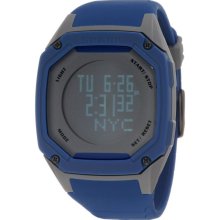 Freestyle Mens Touch Screen Digital Plastic Watch - Blue Rubber Strap - Gray Dial - 101179
