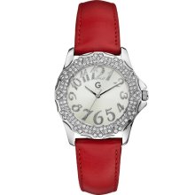 G by GUESS Red Stone Heart Watch