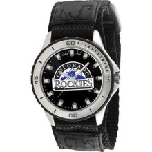 Game Time Black Mlb-Vet-Col Men'S Mlb-Vet-Col Veteran Custom Colorado Rockies Veteran Series Watch