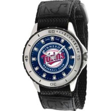 Game Time Black Mlb-Vet-Min Men'S Mlb-Vet-Min Veteran Custom Minnesota Twins Veteran Series Watch