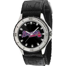 Game Time Black Mlb-Vet-Atl Men'S Mlb-Vet-Atl Veteran Custom Atlanta Braves Veteran Series Watch