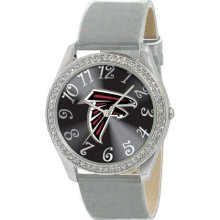 Game Time Black Nfl-Gli-Atl Women'S Nfl-Gli-Atl Glitz Classic Analog Atlanta Falcons Watch